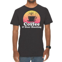 Coffee And Deer Hunting Hippie Vintage T-shirt | Artistshot