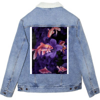 Fish Are Friend Retro Unisex Sherpa-lined Denim Jacket | Artistshot