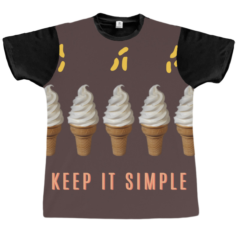 A Simple Ice Cream Makes You Happy Gelatto Summer Graphic T-shirt | Artistshot