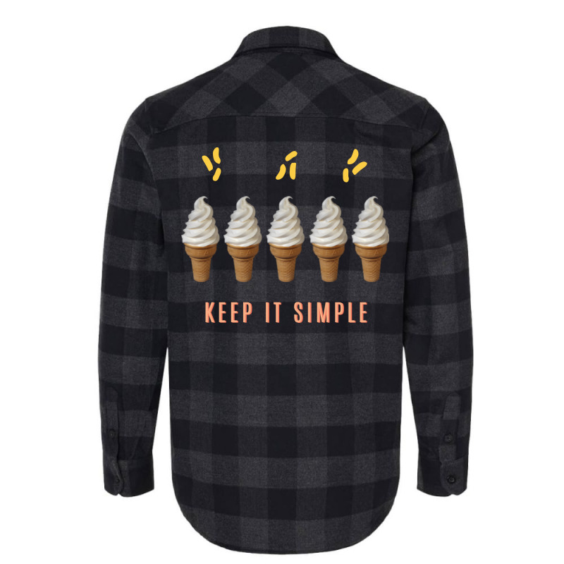 A Simple Ice Cream Makes You Happy Gelatto Summer Flannel Shirt | Artistshot