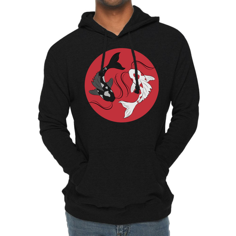 Circling Koi Fish Hipster Lightweight Hoodie by sbusiozald | Artistshot