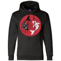 Circling Koi Fish Hipster Champion Hoodie | Artistshot