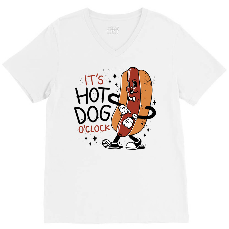 Hotdogcartoon Girl V-neck Tee | Artistshot