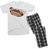 Friendly Hotdog Cute Men's T-shirt Pajama Set | Artistshot