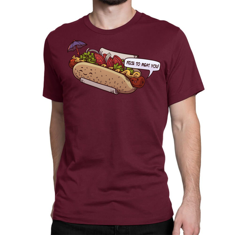 Friendly Hotdog Cute Classic T-shirt | Artistshot