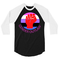 Gender Fluid Activist Gender Outlaw 3/4 Sleeve Shirt | Artistshot