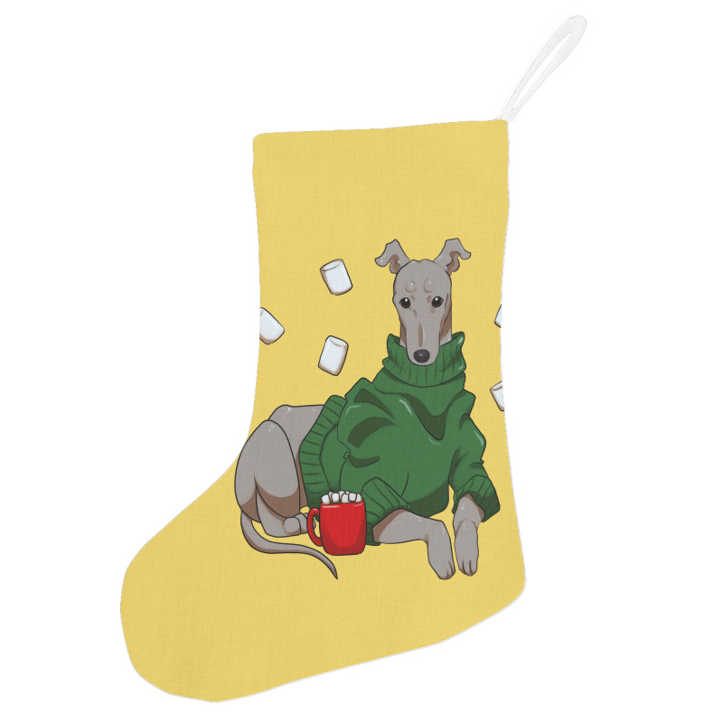 Greyhound Cocoa Trending Holiday Stocking | Artistshot