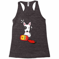 Funny Bull Terrier Spilled Hot Sauce Tumblr Racerback Tank | Artistshot