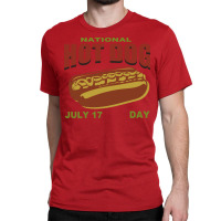 National Hot Dog Day 17 July Yellow Classic T-shirt | Artistshot