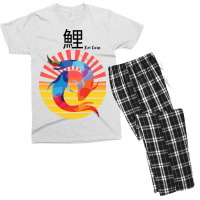 Japanese Koi Carbs Green Men's T-shirt Pajama Set | Artistshot