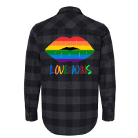 Lgbt Mouth Girl Flannel Shirt | Artistshot