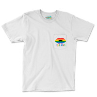 Lgbt Mouth Girl Pocket T-shirt | Artistshot