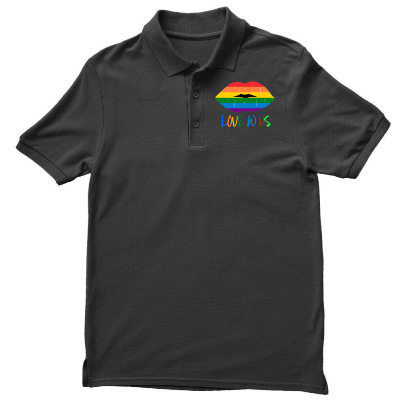 Lgbt Mouth Girl Men's Polo Shirt | Artistshot