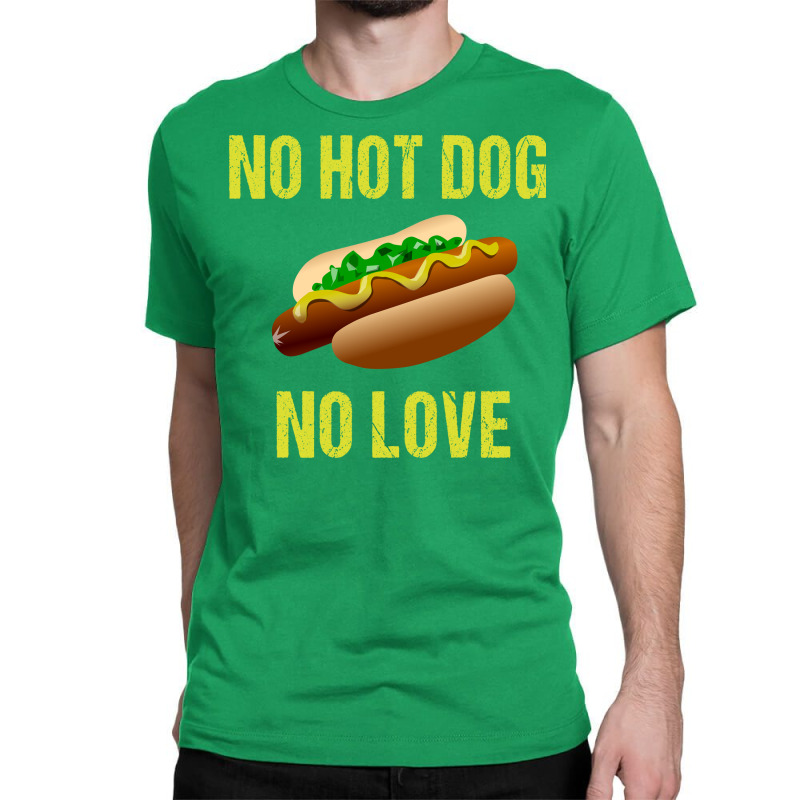 No Hot Dog No Love Yellow Classic T-shirt | Artistshot