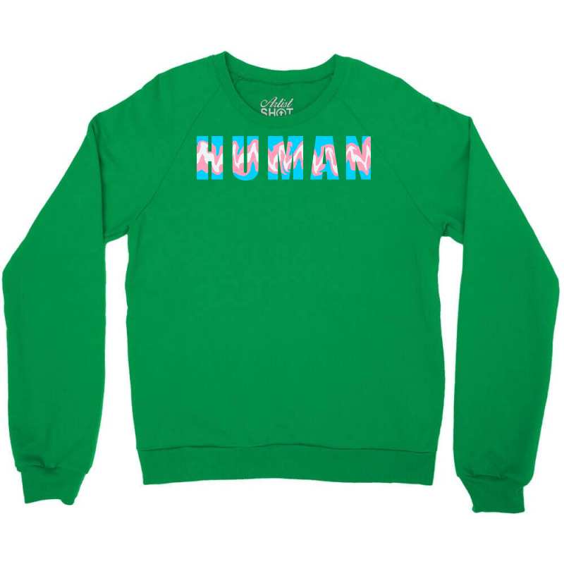 Human Transgender Pride Tumblr Crewneck Sweatshirt | Artistshot