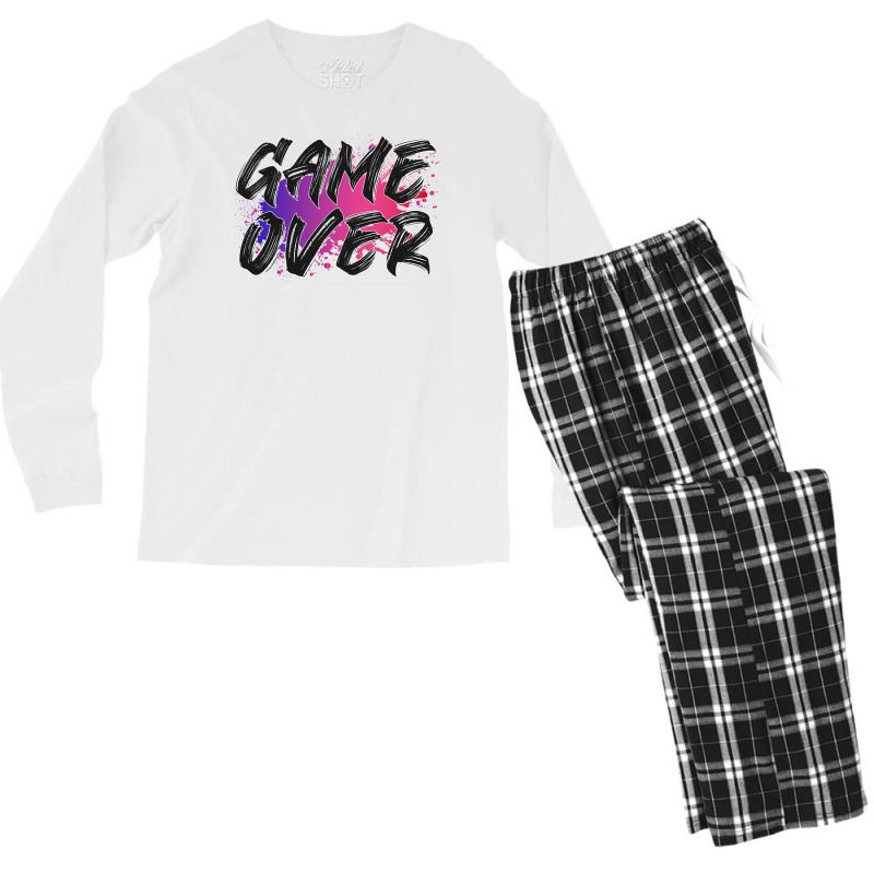 Game Over For Light Men's Long Sleeve Pajama Set | Artistshot