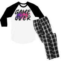 Game Over For Light Men's 3/4 Sleeve Pajama Set | Artistshot
