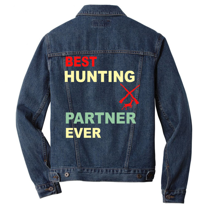 Best Hunting Partner Ever Hippie Men Denim Jacket | Artistshot