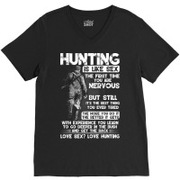 Hunting Is Like Sex Aesthetic V-neck Tee | Artistshot