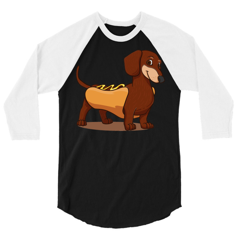 Hot Dawg Cool 3/4 Sleeve Shirt | Artistshot