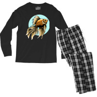 Koi Fish Backprint Hippie Men's Long Sleeve Pajama Set | Artistshot