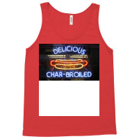 Hot Dog Neon Quote Tank Top | Artistshot