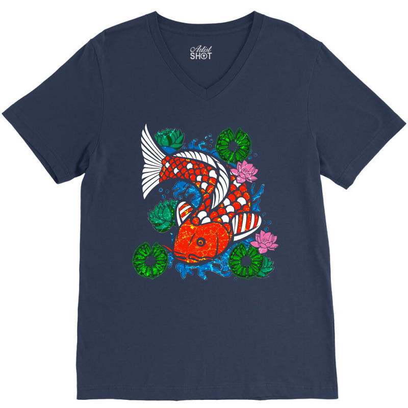 Koi Fish Cool Quote V-neck Tee | Artistshot