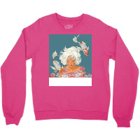 Koi Fish Girl Under The Water Aesthetic Crewneck Sweatshirt | Artistshot