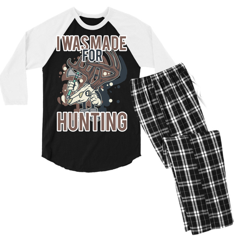 Hunting Hunter Saying Hipster Men's 3/4 Sleeve Pajama Set | Artistshot