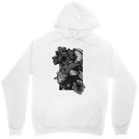 Koi Fish Gliding Through Water And Flowers Grey Ed Unisex Hoodie | Artistshot