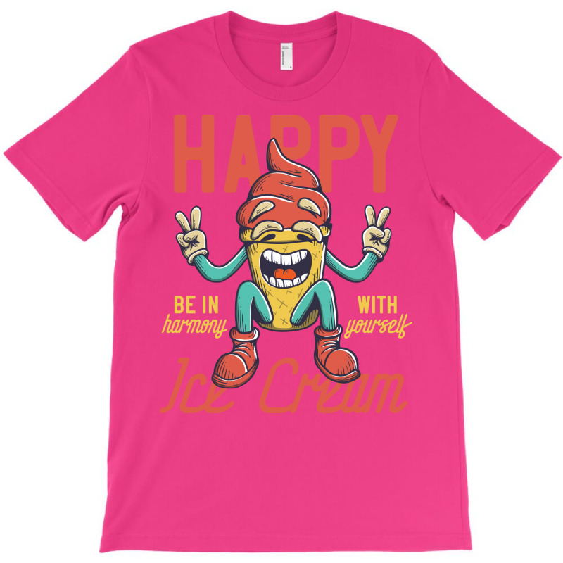 Ice Cream Cone Figure Happy Love T-Shirt by houkealgdals | Artistshot