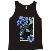 Koi Fish Swimming Through Water And Flowers Silver Tank Top | Artistshot