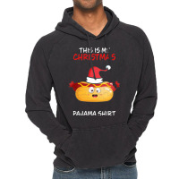 This Is My Christmas Pajama  Hot Dog Family Matchi Vintage Hoodie | Artistshot