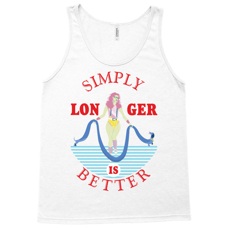 Simply Longer Is Better Blue Tank Top | Artistshot