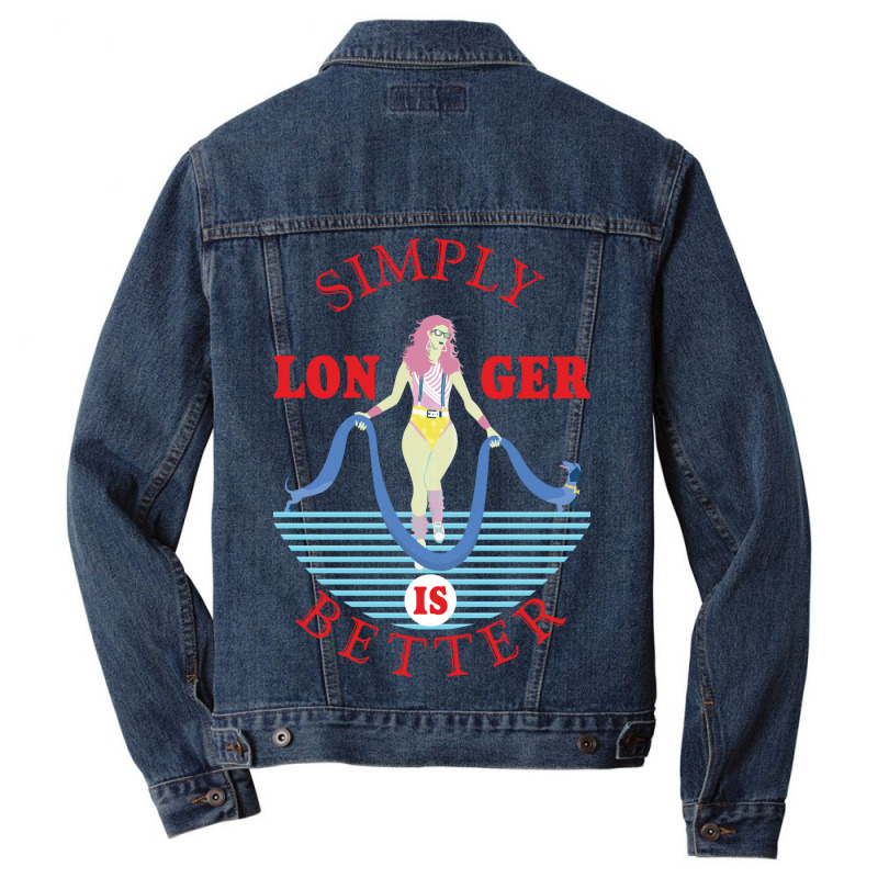 Simply Longer Is Better Blue Men Denim Jacket | Artistshot