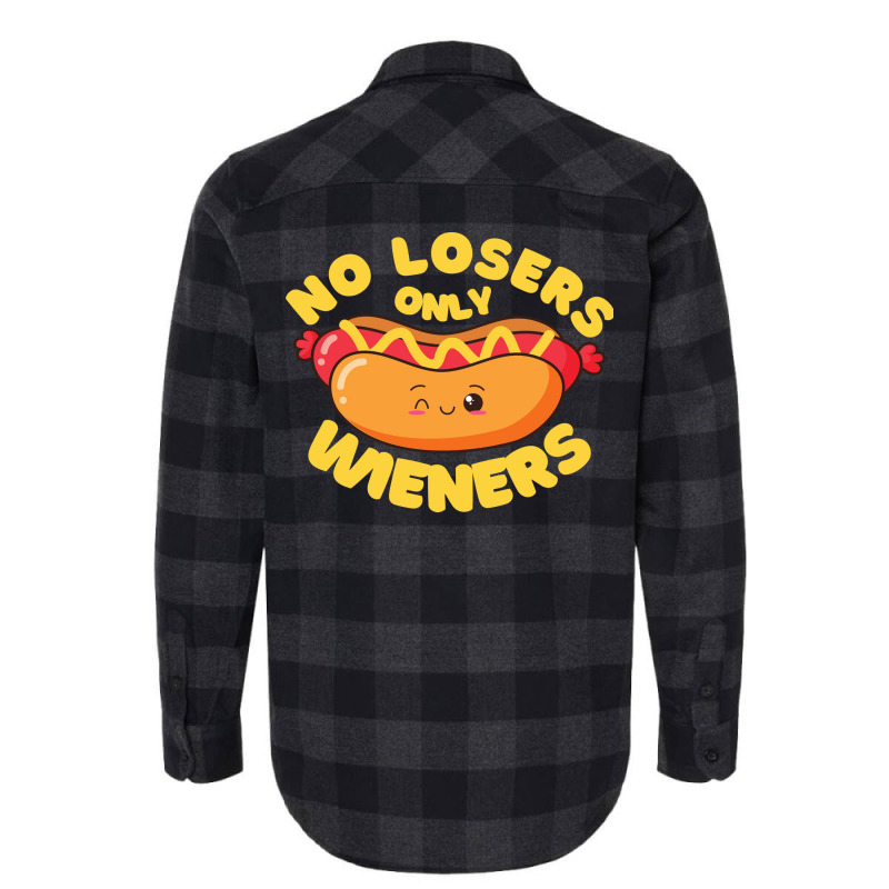 No Losers Only Wieners Hipster Flannel Shirt | Artistshot