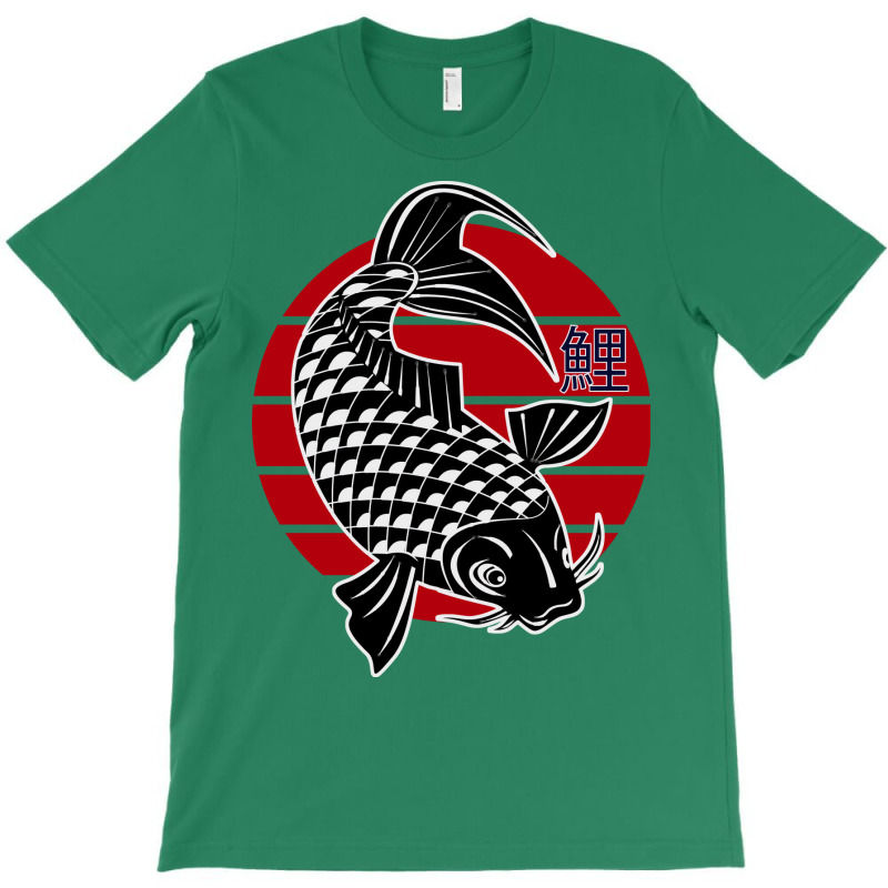 Koi Fish Vintage Japan Sunset T-Shirt by sbusiozald | Artistshot