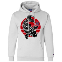 Koi Fish Vintage Japan Sunset Champion Hoodie | Artistshot