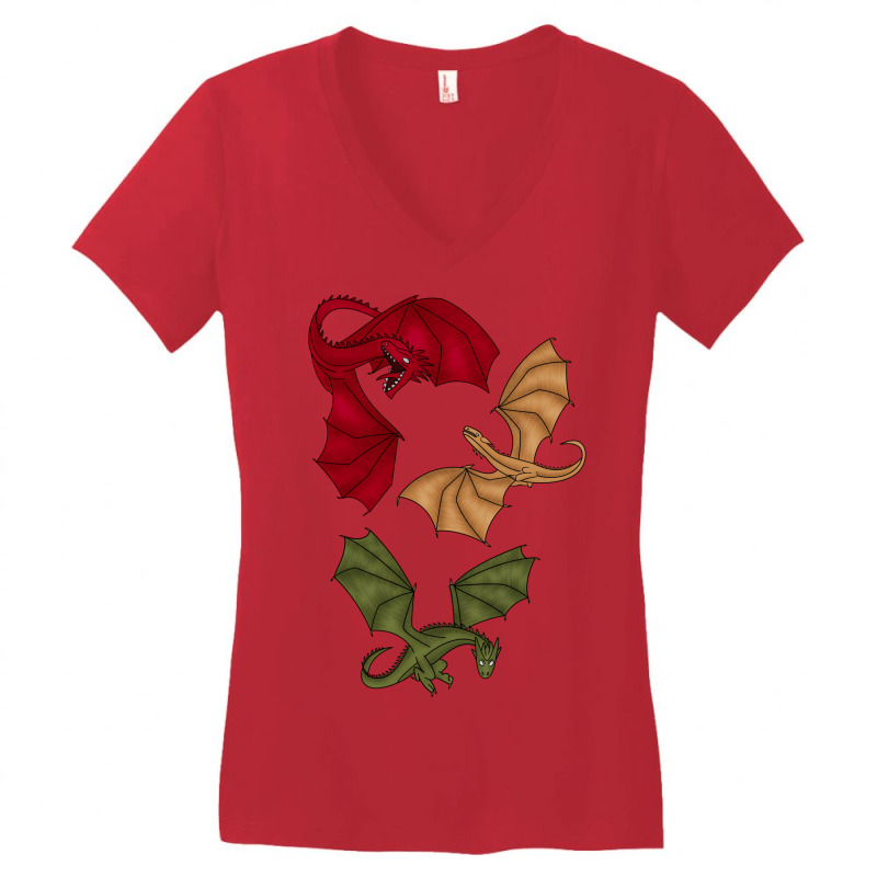 A Dance With Dragons Women's V-Neck T-Shirt by koskajacobo3 | Artistshot