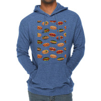 Variety Of Hot Dogs Pattern Summer Lightweight Hoodie | Artistshot