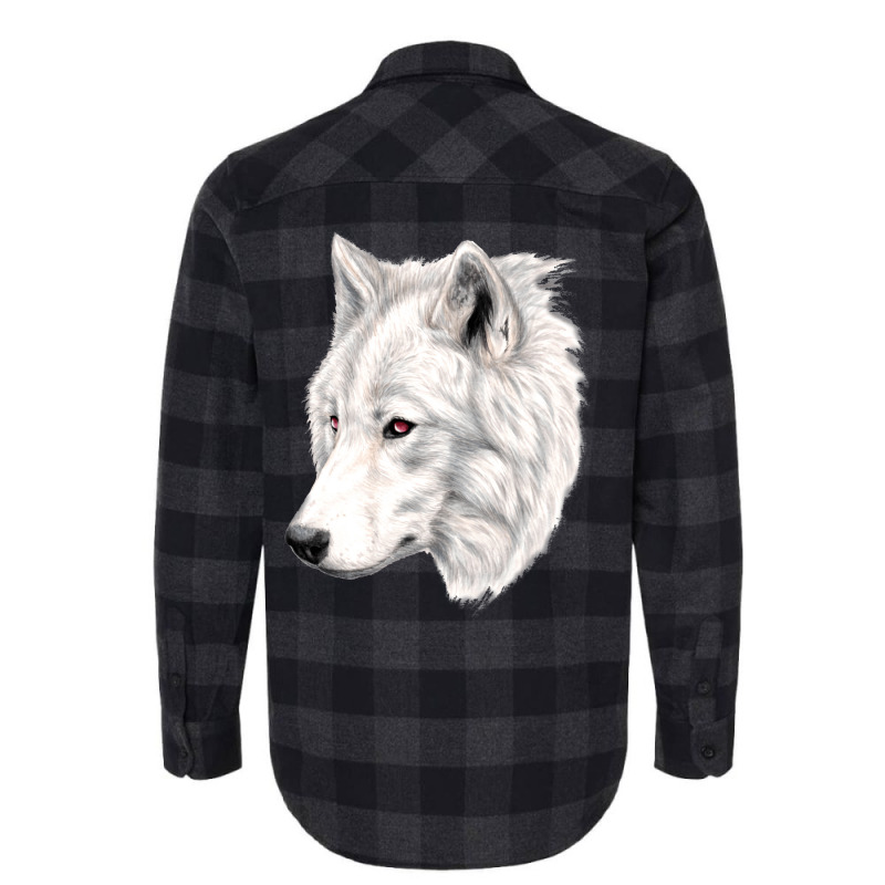 Albino Wolf Flannel Shirt by mouhjort3 | Artistshot