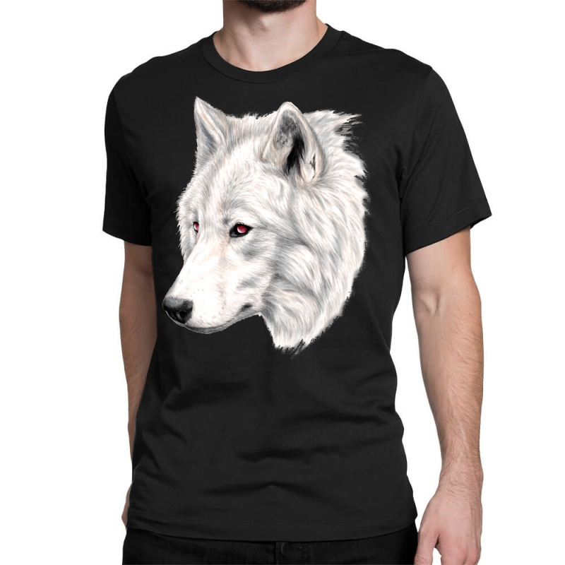 Albino Wolf Classic T-shirt by mouhjort3 | Artistshot