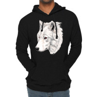 Albino Wolf Lightweight Hoodie | Artistshot