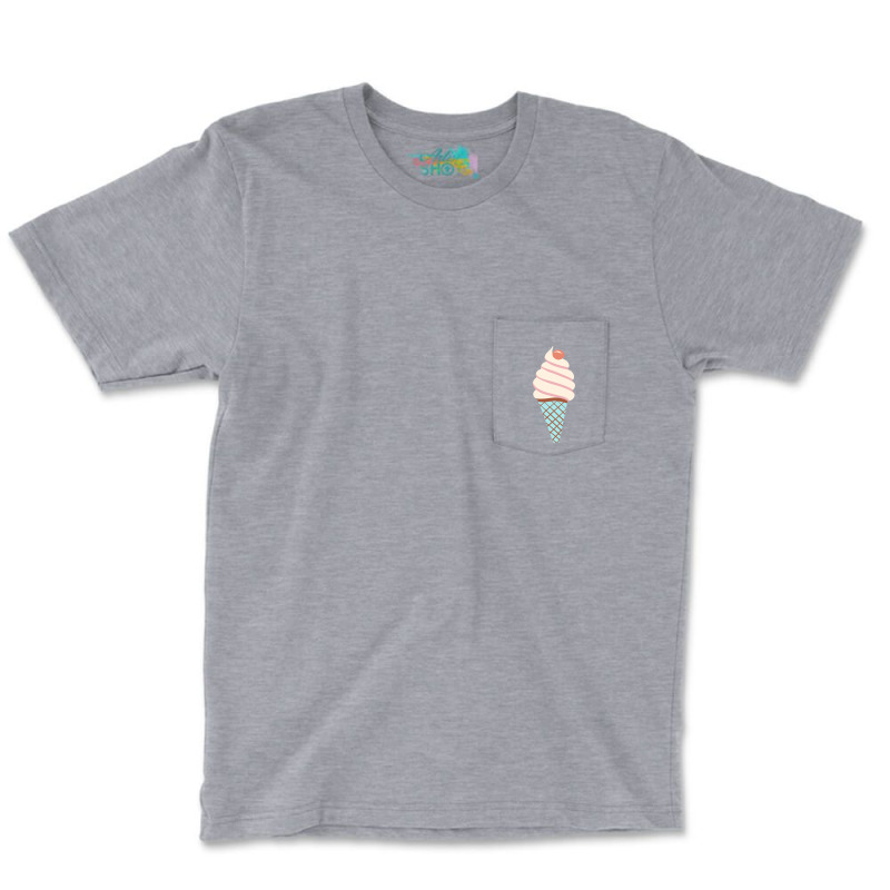 Soft Ice Cream Cone Vintage Pocket T-shirt | Artistshot