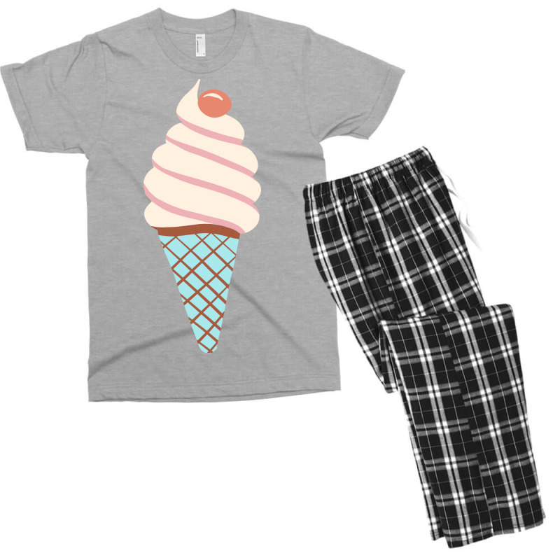 Soft Ice Cream Cone Vintage Men's T-shirt Pajama Set | Artistshot