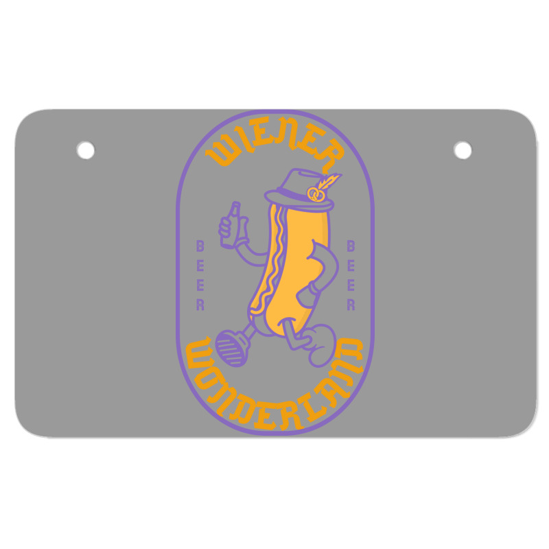 Wiener Wonderland Love Atv License Plate | Artistshot