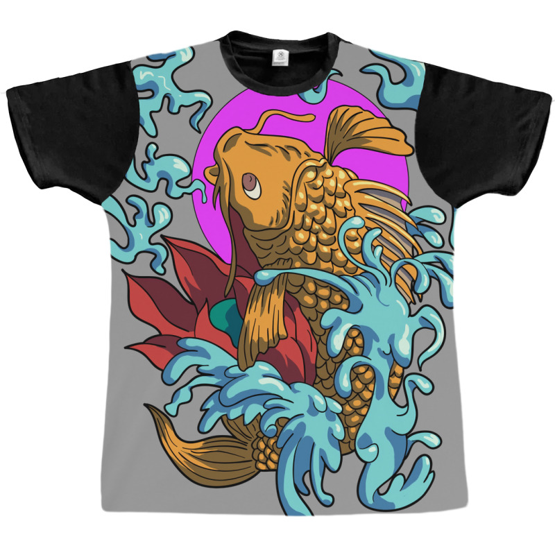 Koi Fish Japan Coi Carp Cool Japanese Tattoo Jinli Graphic T-shirt | Artistshot