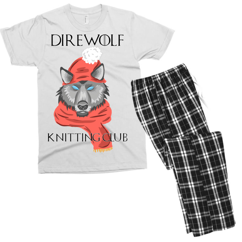 Direwolf Knitting Club Men's T-shirt Pajama Set | Artistshot