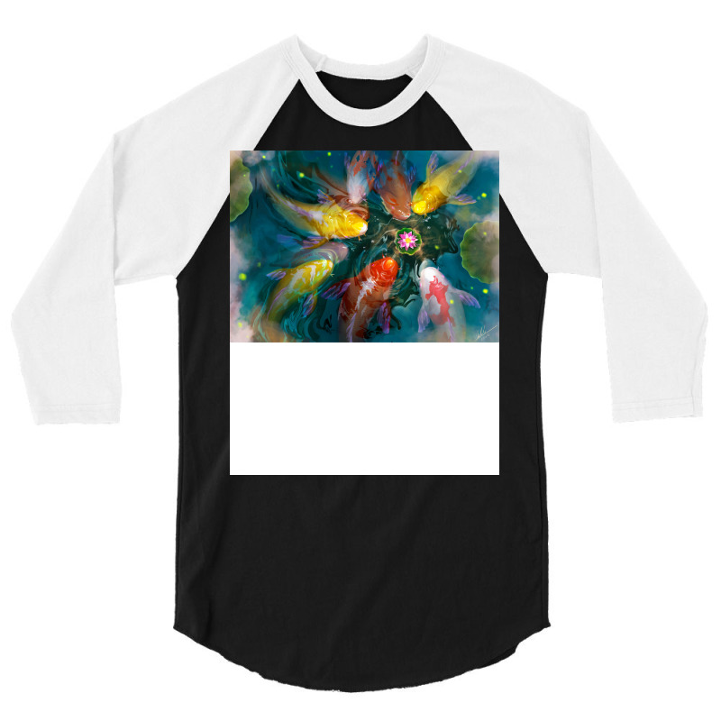 Koi Nostalgia 3/4 Sleeve Shirt by sbusiozald | Artistshot