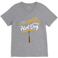 Hot Dog On Fork Cute V-neck Tee | Artistshot